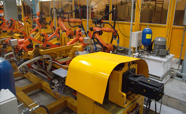 Robotic arc welding room