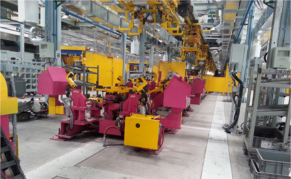 Flexible chassis production line